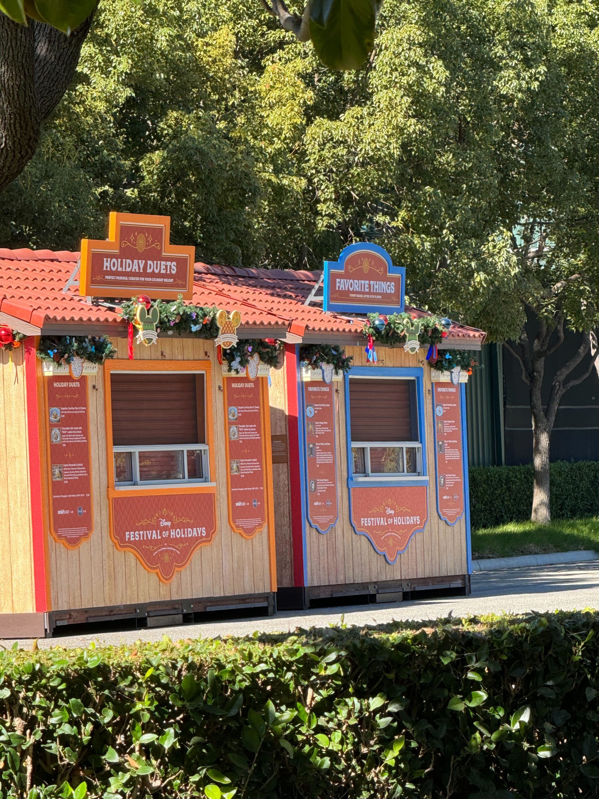 festival of holiday booths