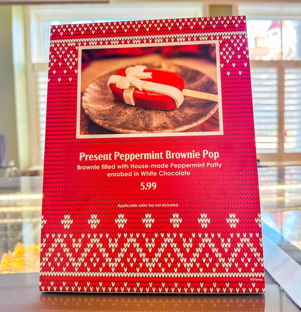 Present Peppermint Brownie Pop Gasparilla Island Grill