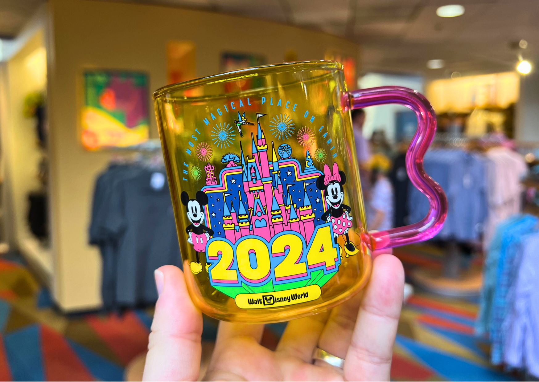 Disney Coffee Mug - 2024 Walt Disney World Logo Mickey and Minnie