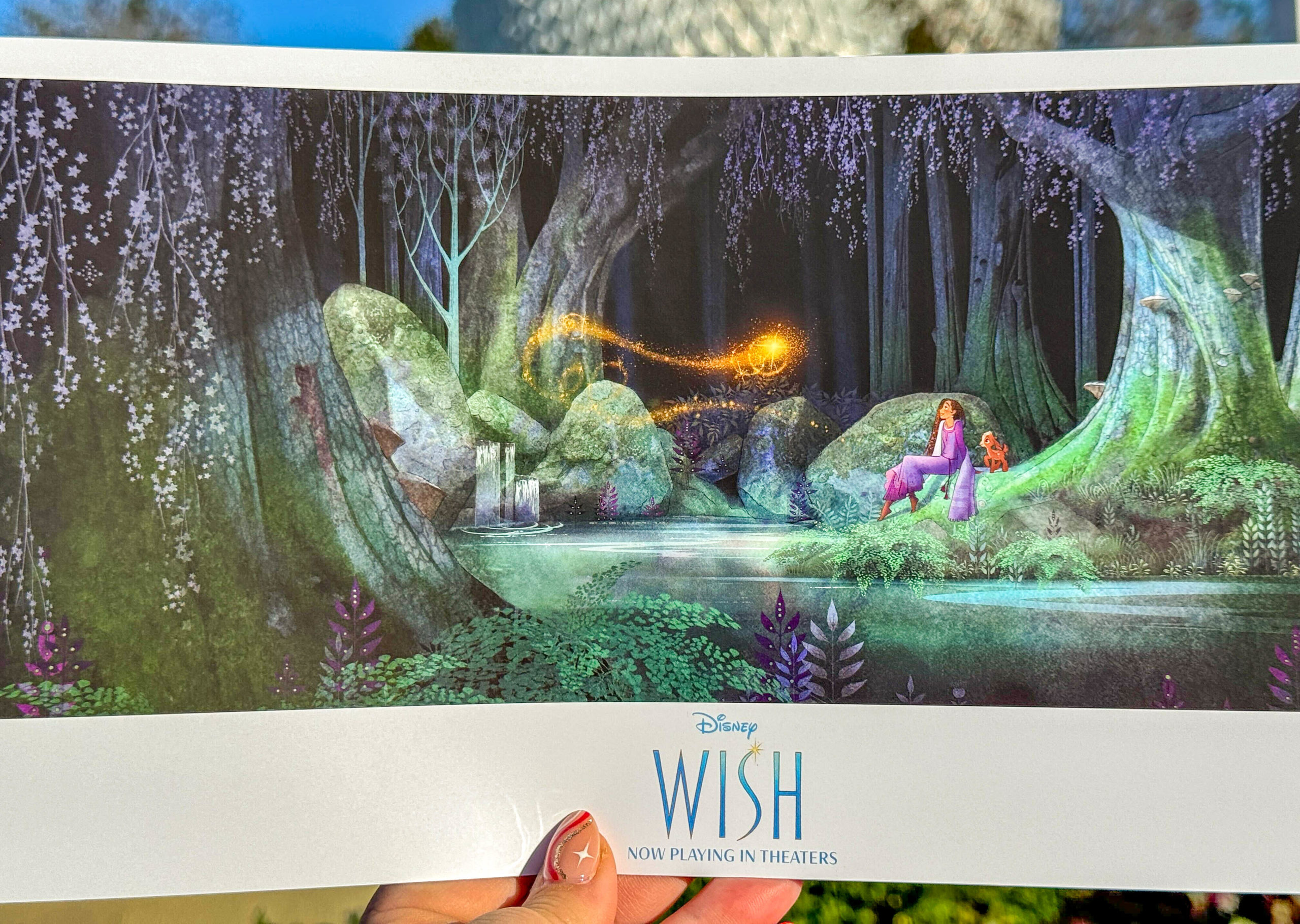 Close-up of 'Wish' poster