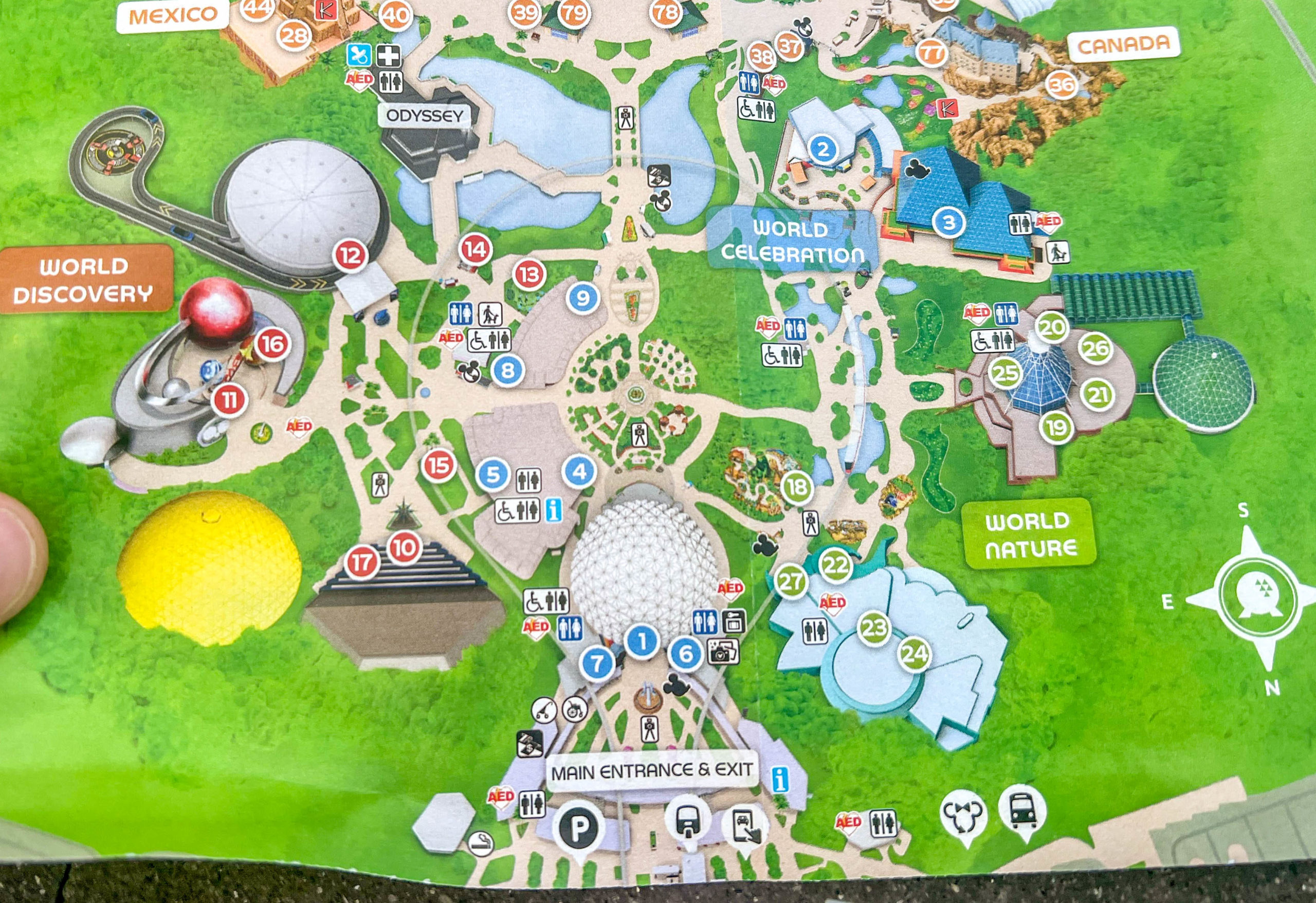 New EPCOT map