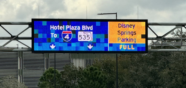 Disney Springs Parking Garages Full on December 30th