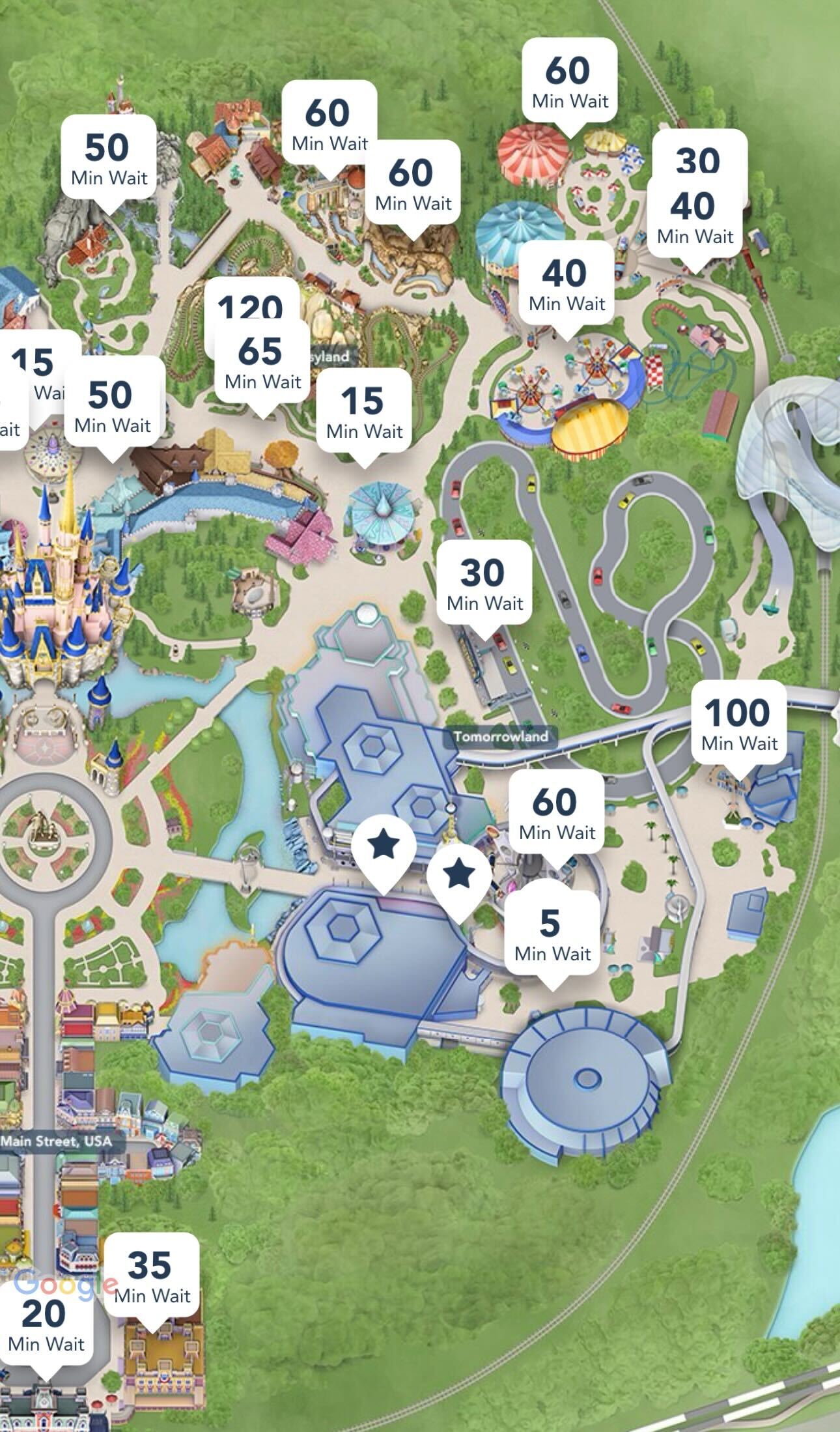 More Magic Kingdom wait times for December 28th, 2023