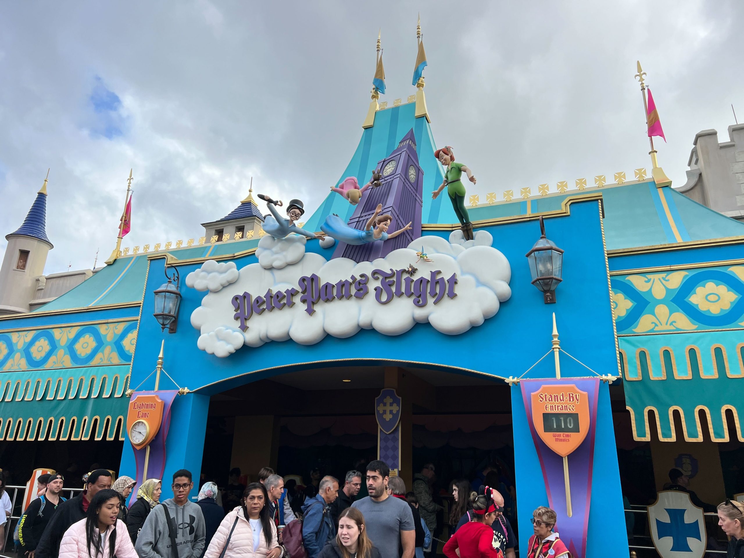 Peter Pan's Flight wait times for December 28th, 2023
