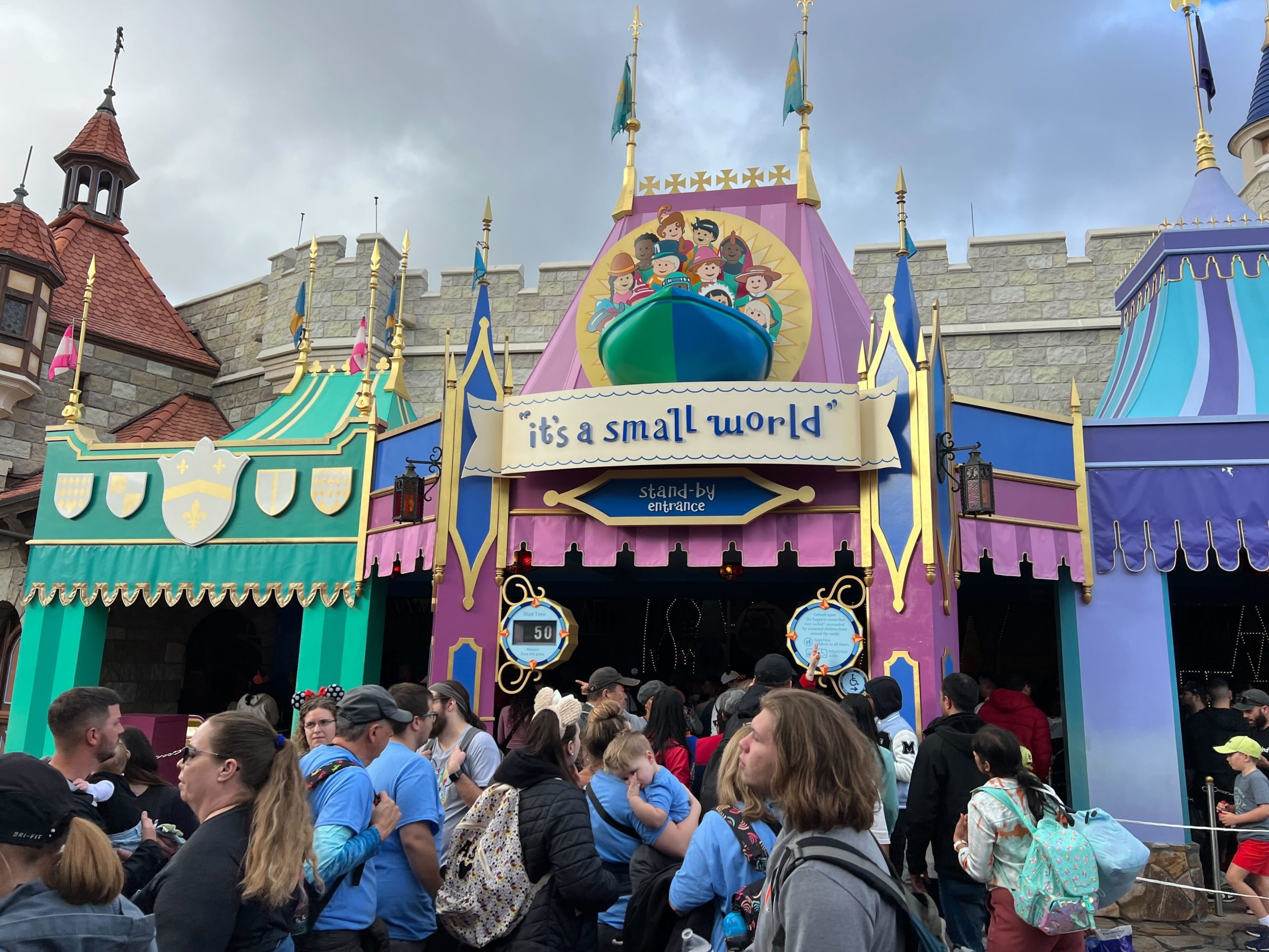 It's a Small World wait times for December 28th, 2023