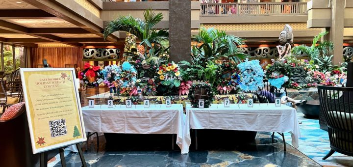 Polynesian Wreath Decorating Contest Display