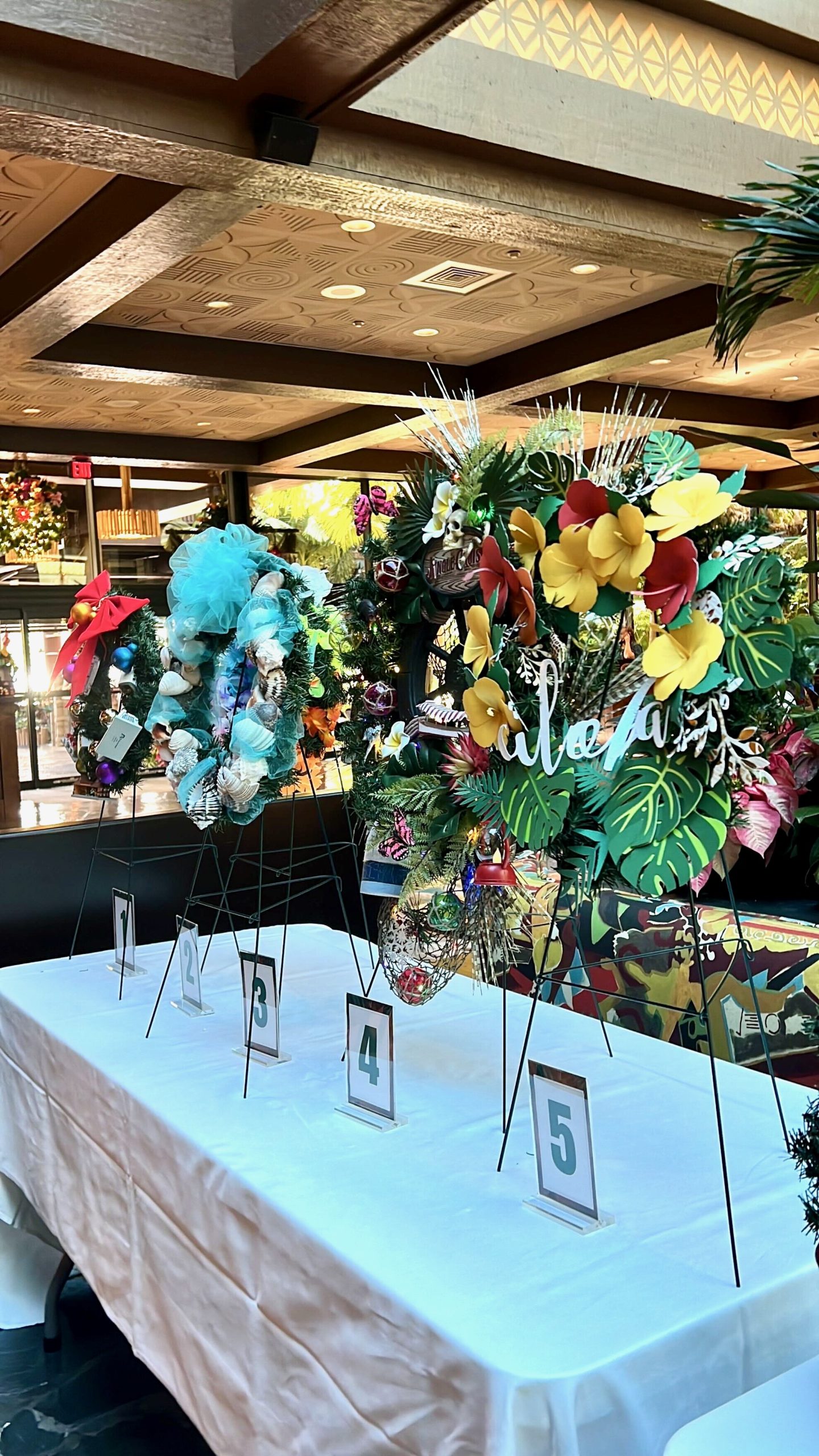 Wreaths at Disney's Polynesian