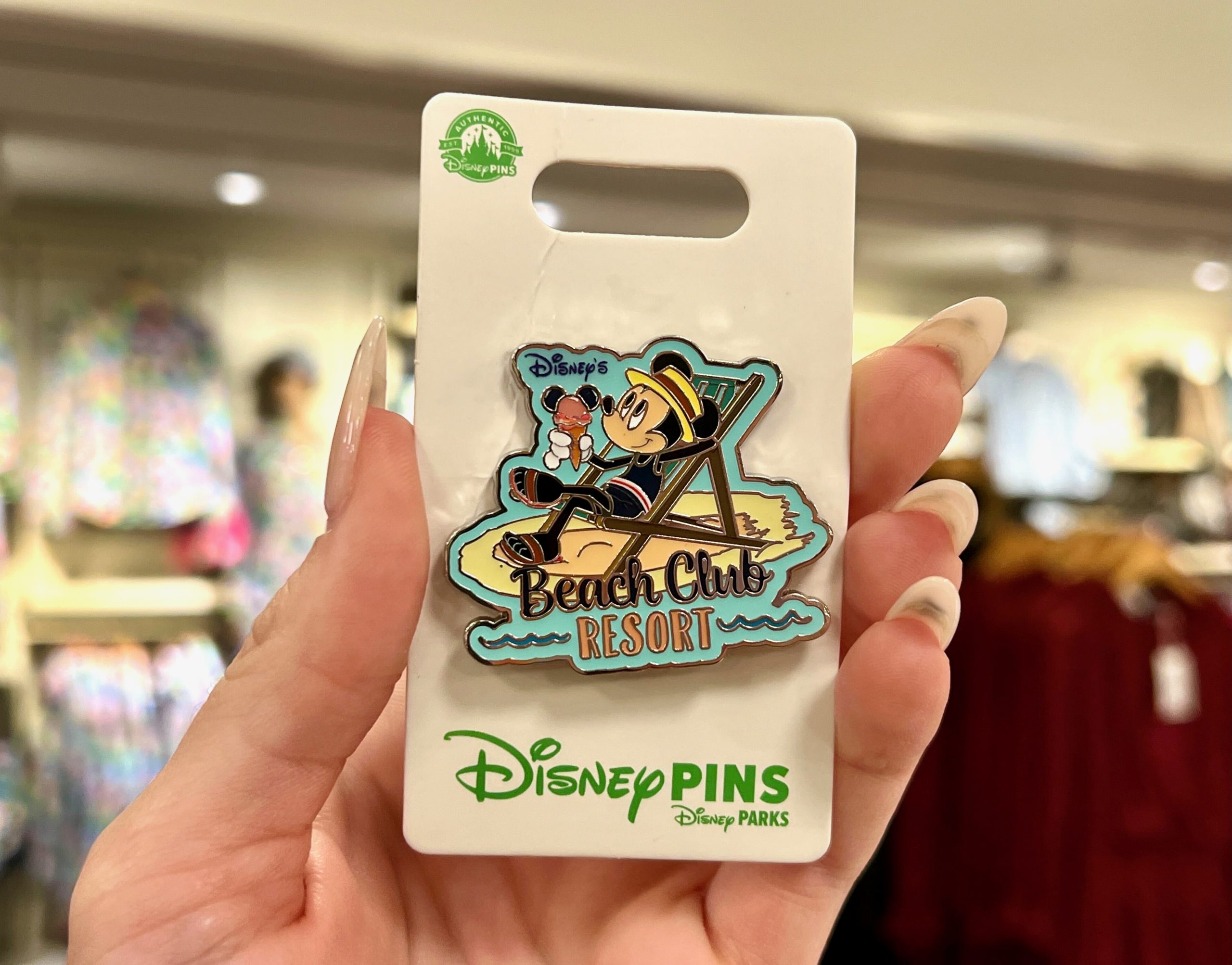 Beach Club Resort Trading Pin