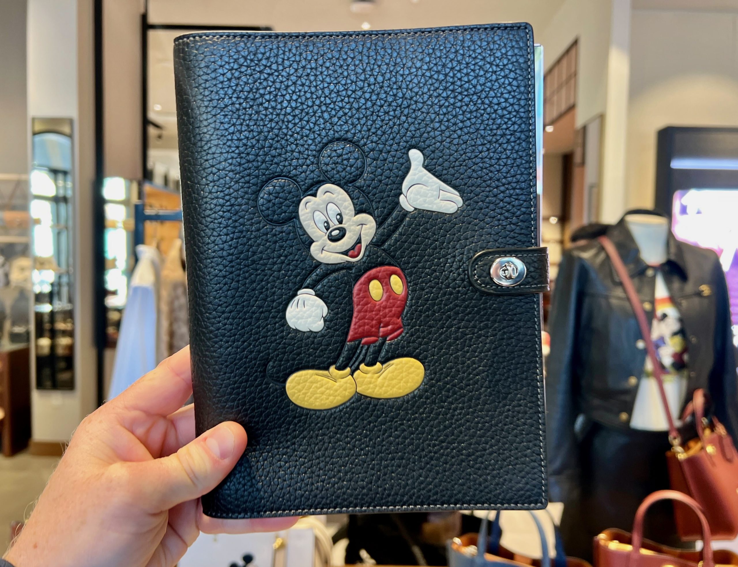 Coach Mickey Leather Notebook