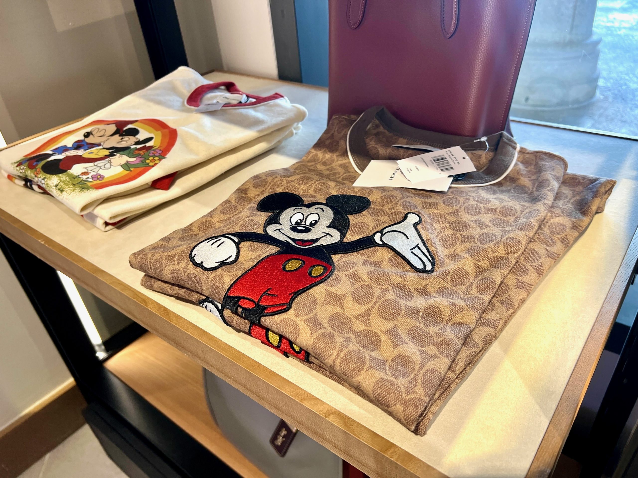 Coach Embroidered Mickey Mouse Tee Shirt