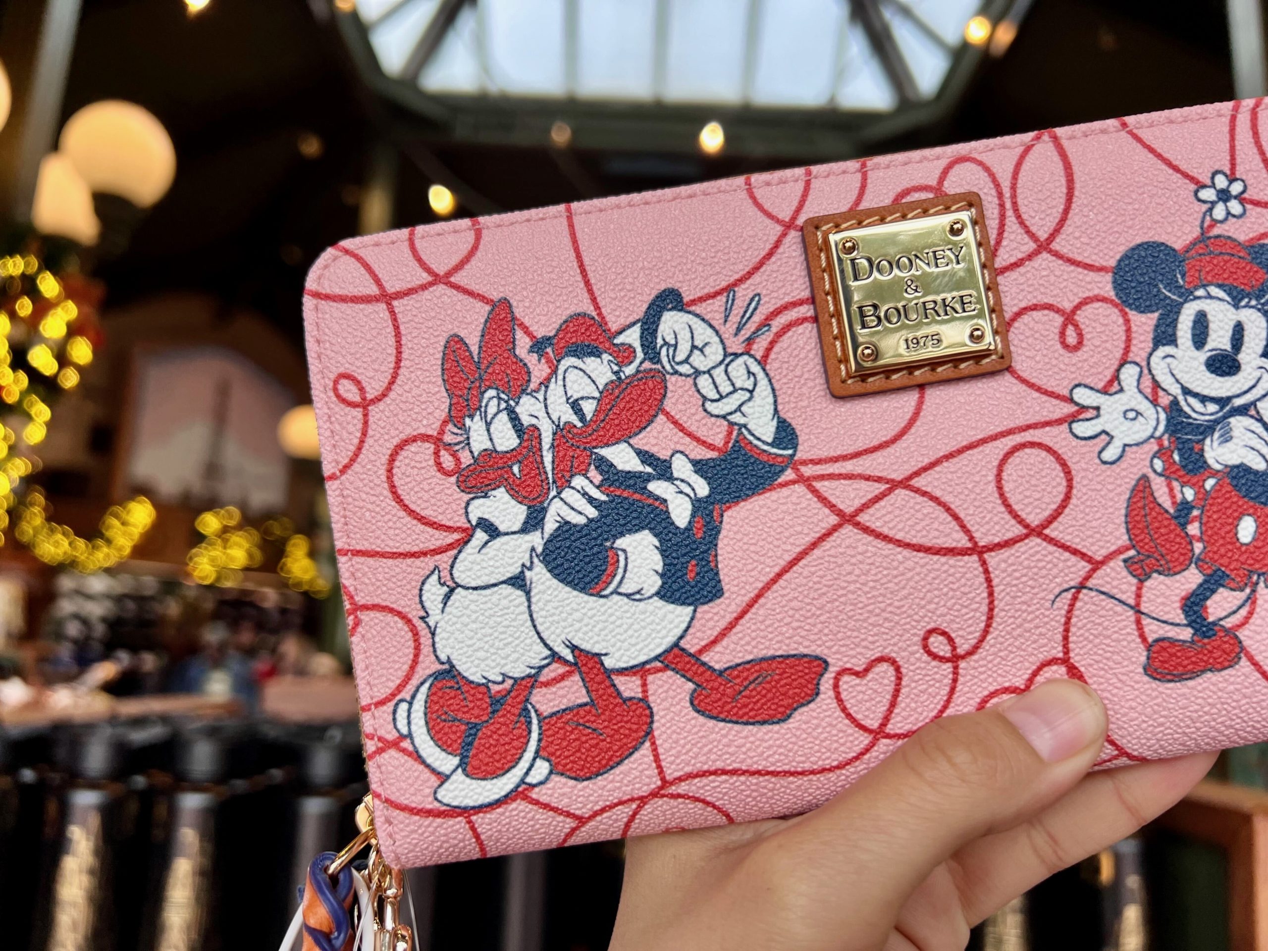 Dooney & Bourke Valentine's Day Wallet Mickey Minnie Donald Daisy