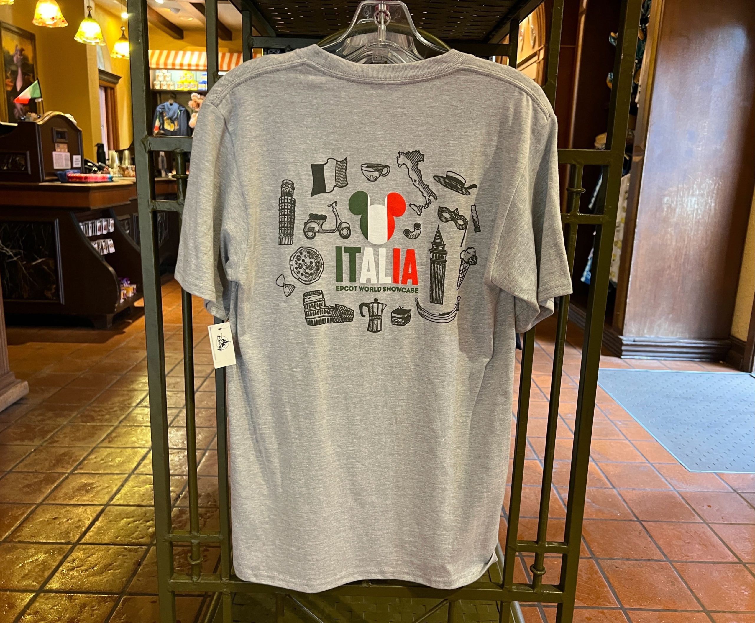 Gray Italy Tee Back Graphic
