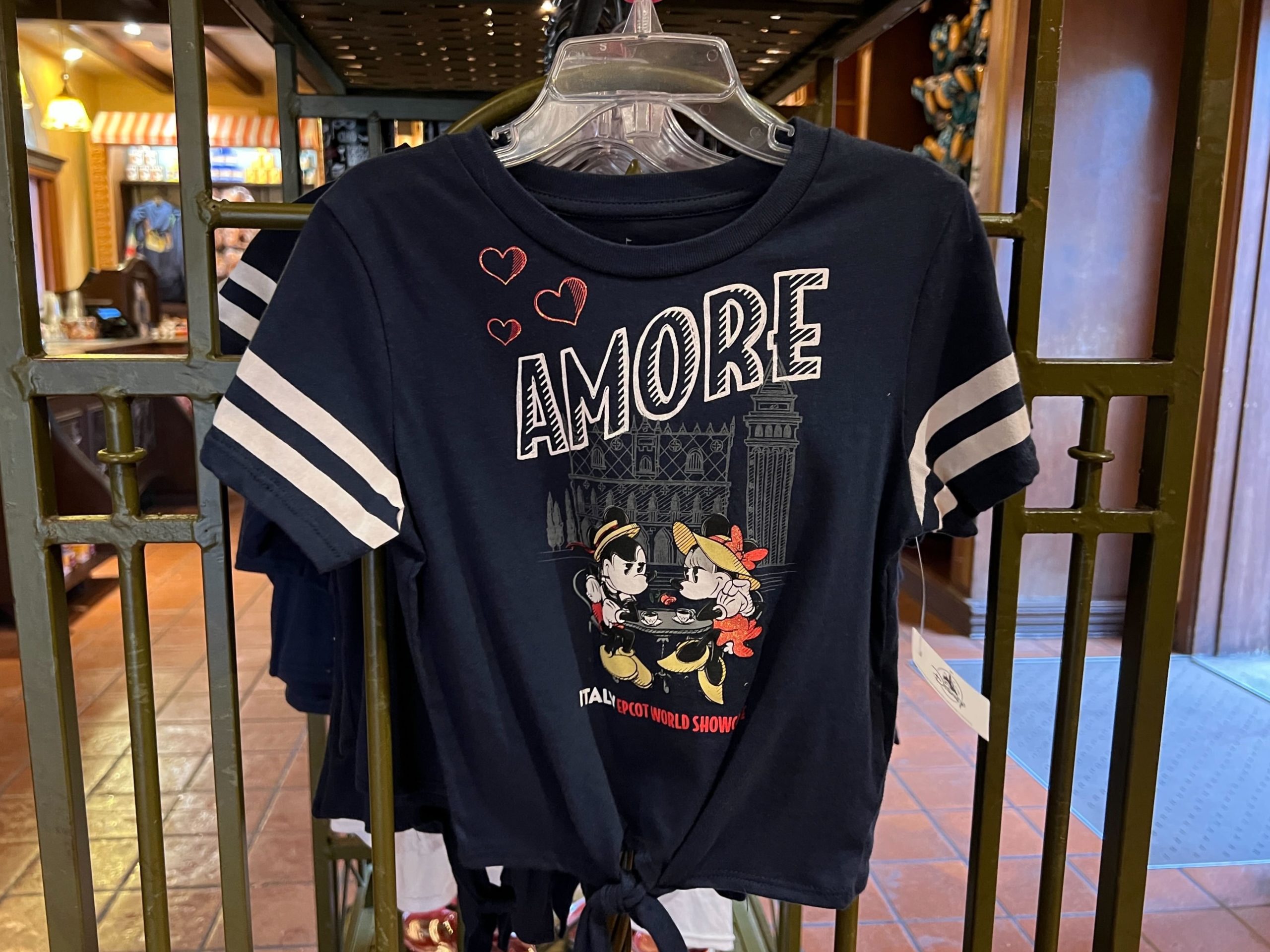 Italy Amore Tie front tee
