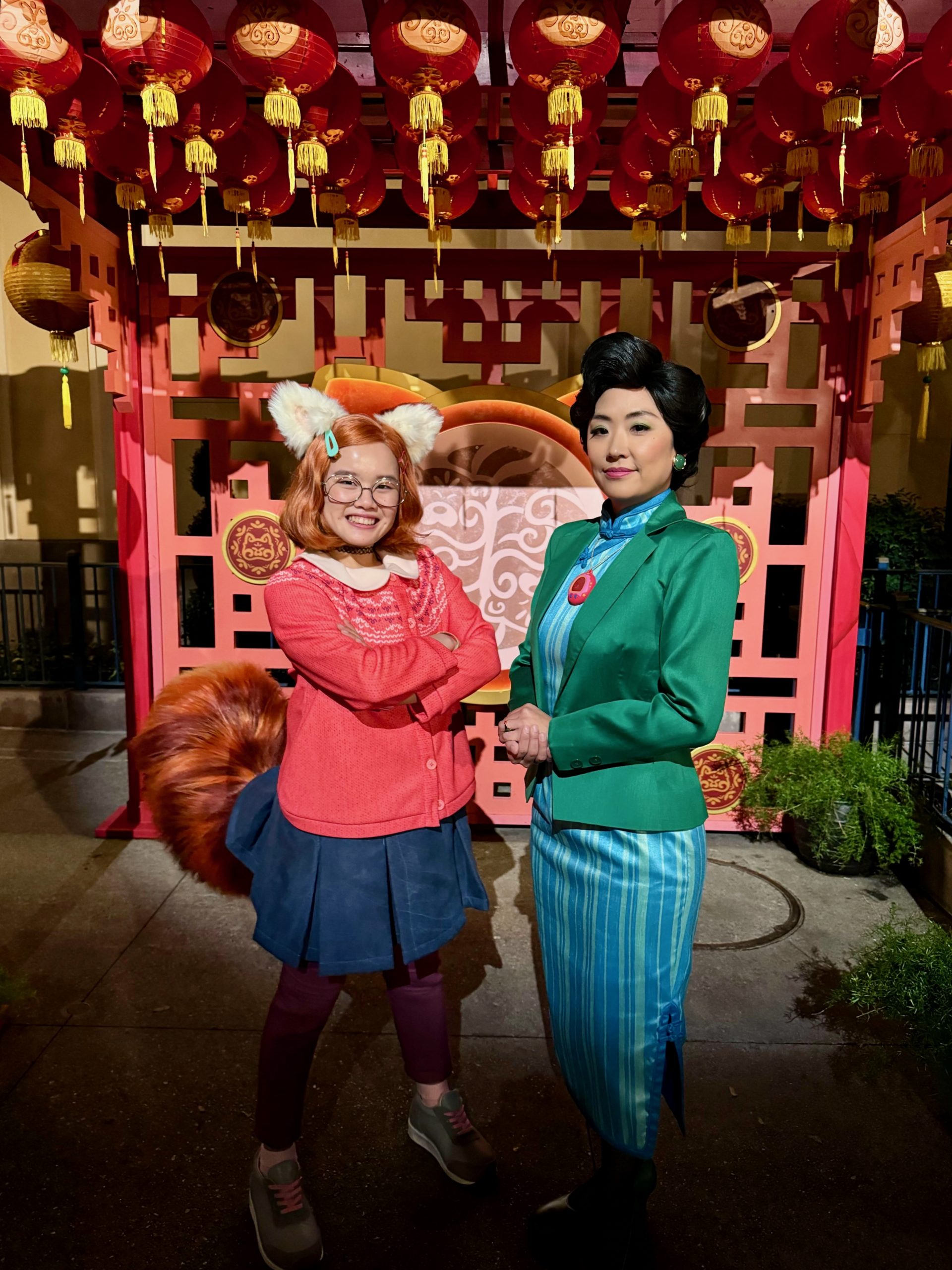 Mei Mei and Ming Lee Meet and Greet Lunar New Year Festival California Adventure Turning Red