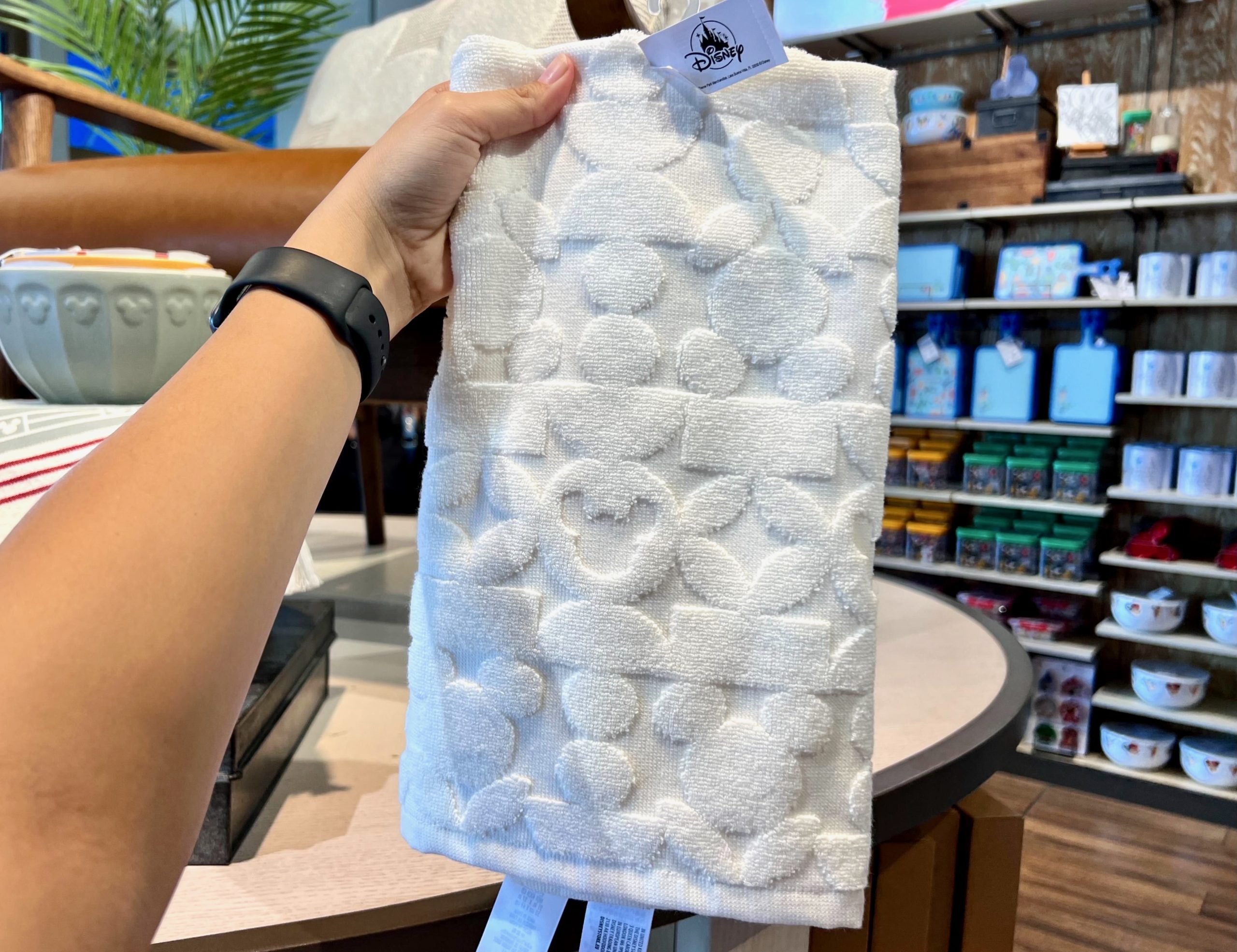 White Mickey Tea towel world of Disney