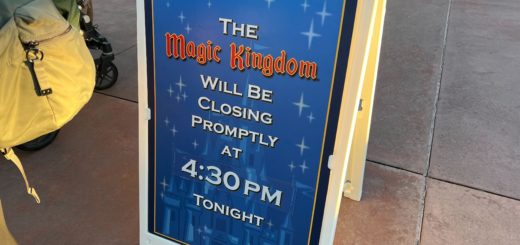 magic kingdom closing early