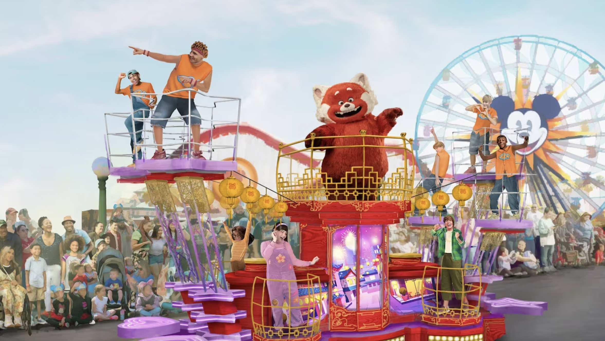 pixar fest better together parade disney california adventure
