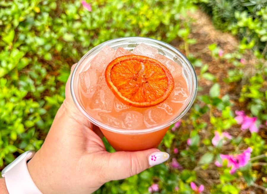 2024 EPCOT International Flower and Garden Festival Blood Orange Hibiscus Margarita Connections Eatery