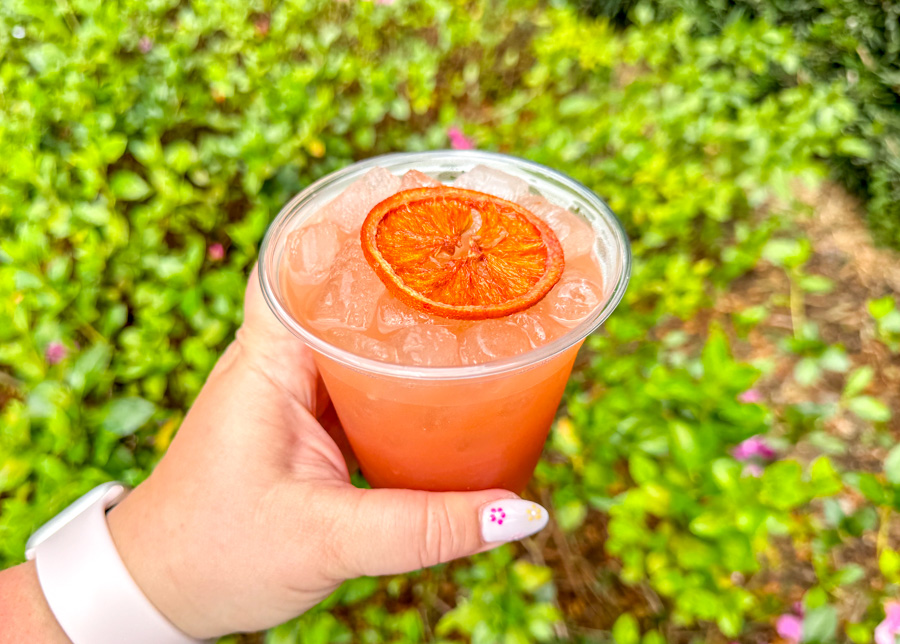 2024 EPCOT International Flower and Garden Festival Blood Orange Hibiscus Margarita Connections Eatery