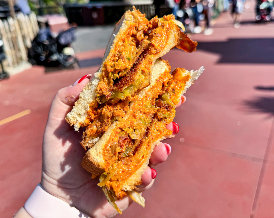 Celebrate Soulfully Fried Green Tomato BLT Sandwich Pecos Bill Tall Tale Inn and Cafe Magic Kingdom