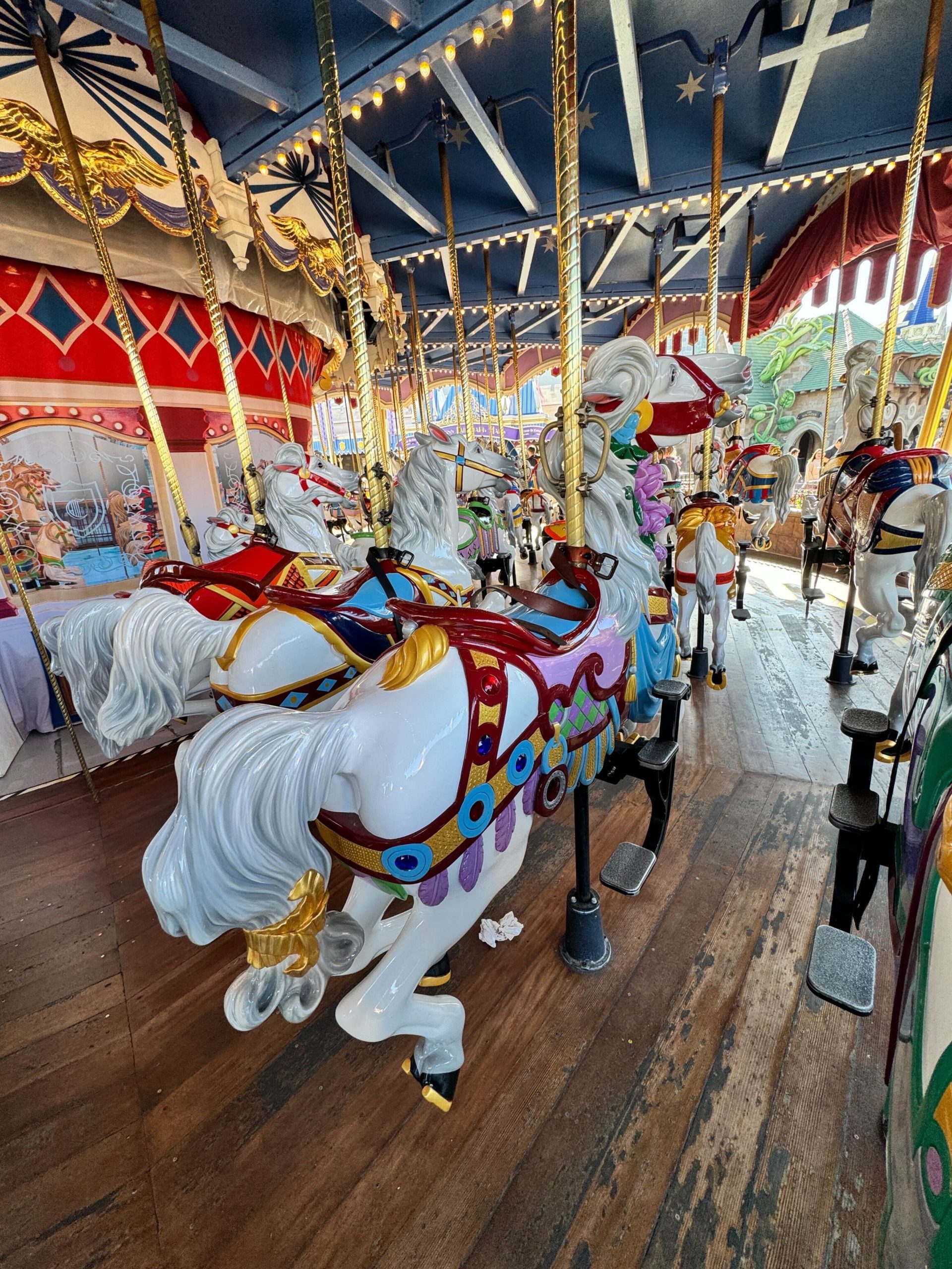 Cinderella's Horse on Prince Charming's Regal Carousel Magic Kingdom