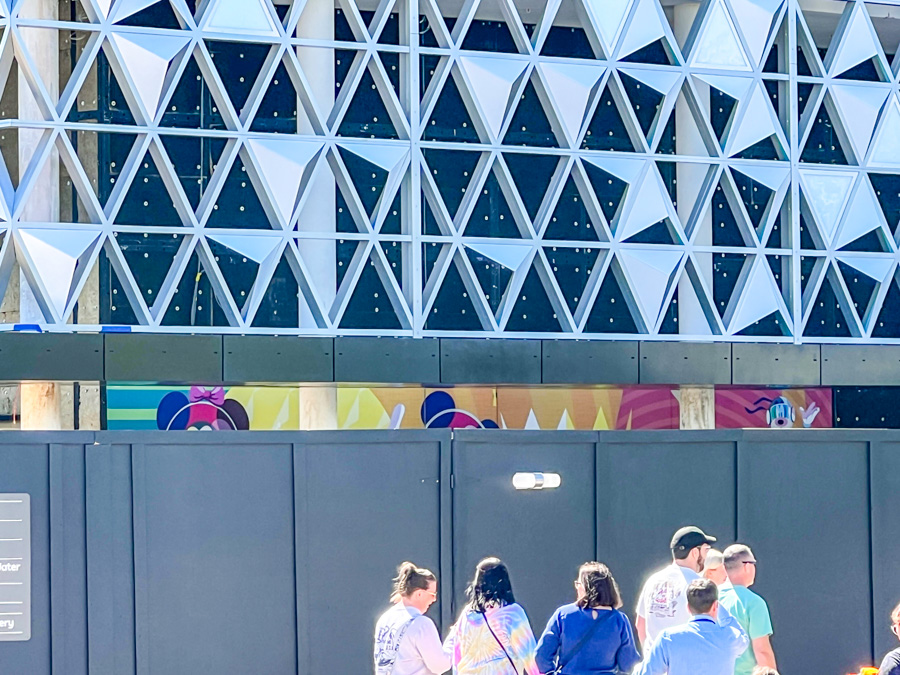 EPCOT CommuniCore Hall Mural and New Lighting Construction