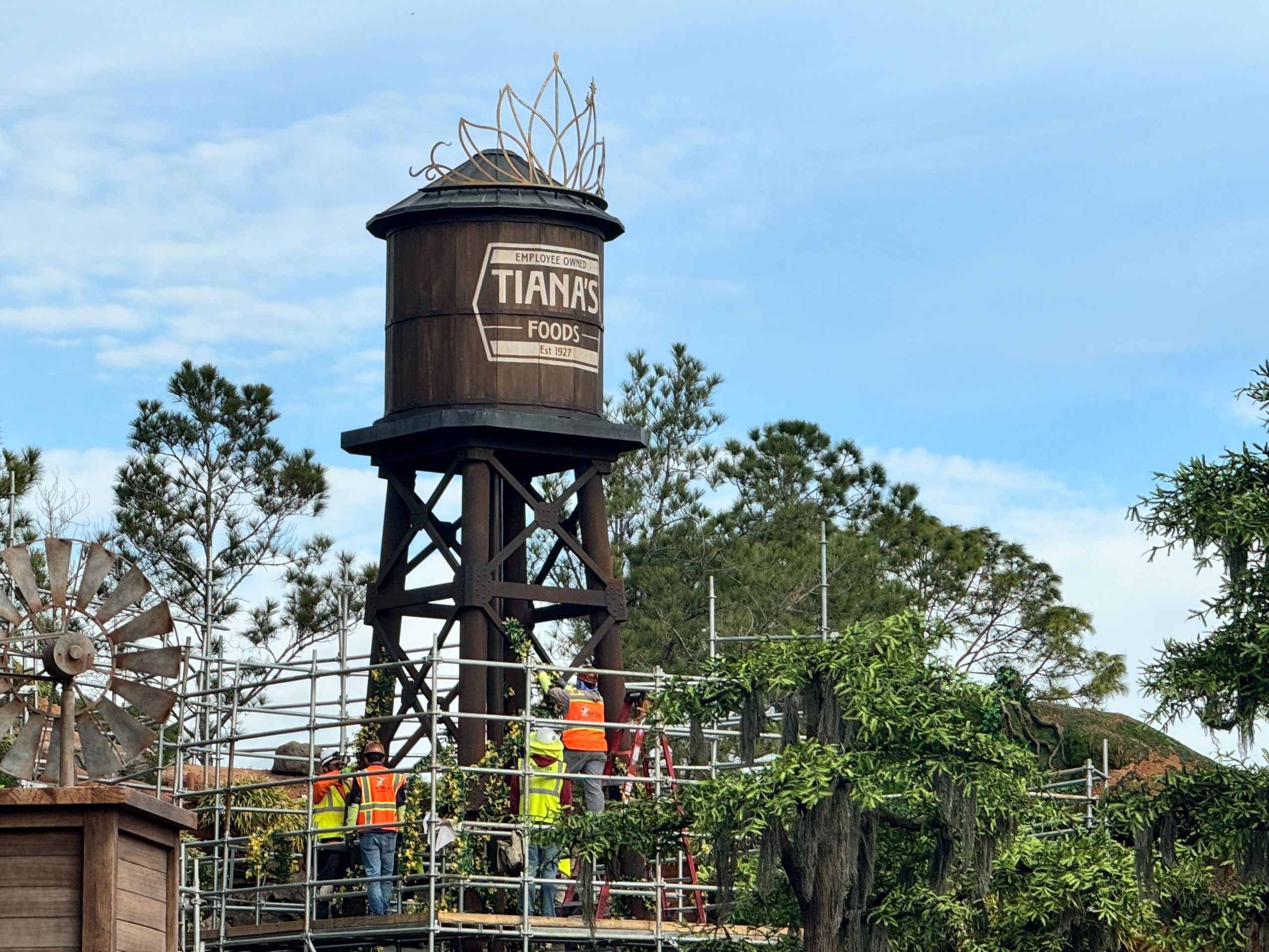 Construction Update Tiana's Bayou Adventure