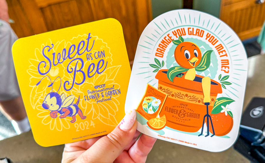 2024 EPCOT Flower and Garden Festival Spike the Bee Scavenger Hunt Pollen Nation Exploration New Prizes Magnets