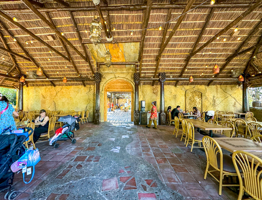 Animal Kingdom Africa Harambe Market Extended New Seating Area
