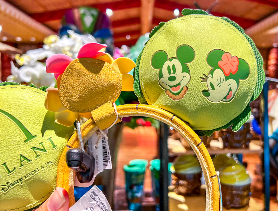 Aulani Mickey Minnie Ears Polynesian Resort Hawaiian Ears Disney World