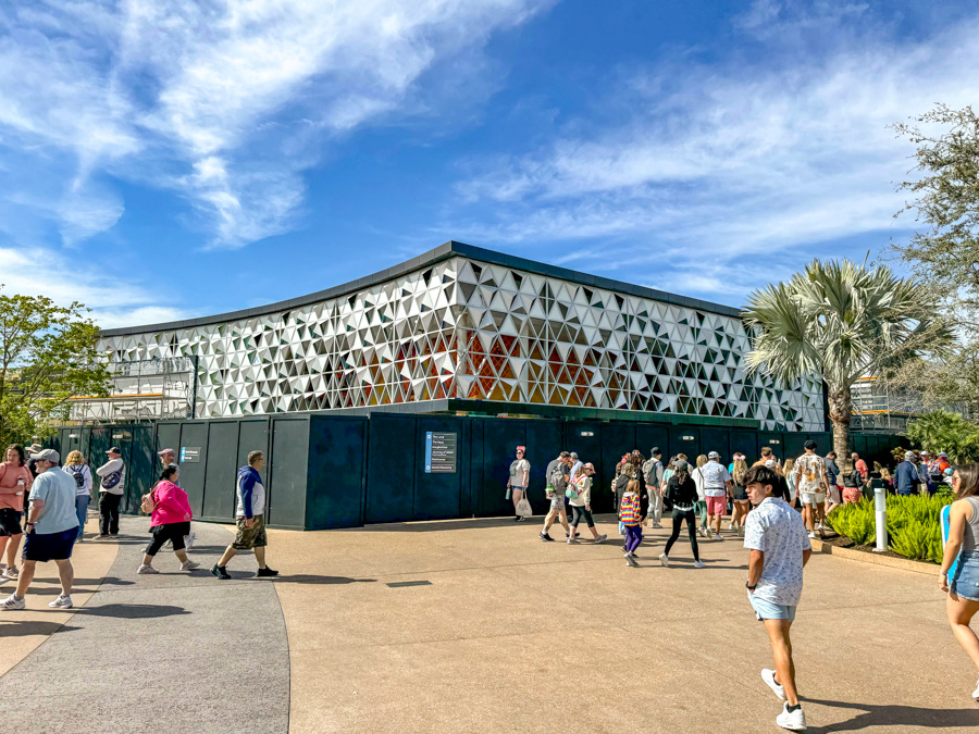 ComminuCore Hall and Plaza Construction Mural Building EPCOT