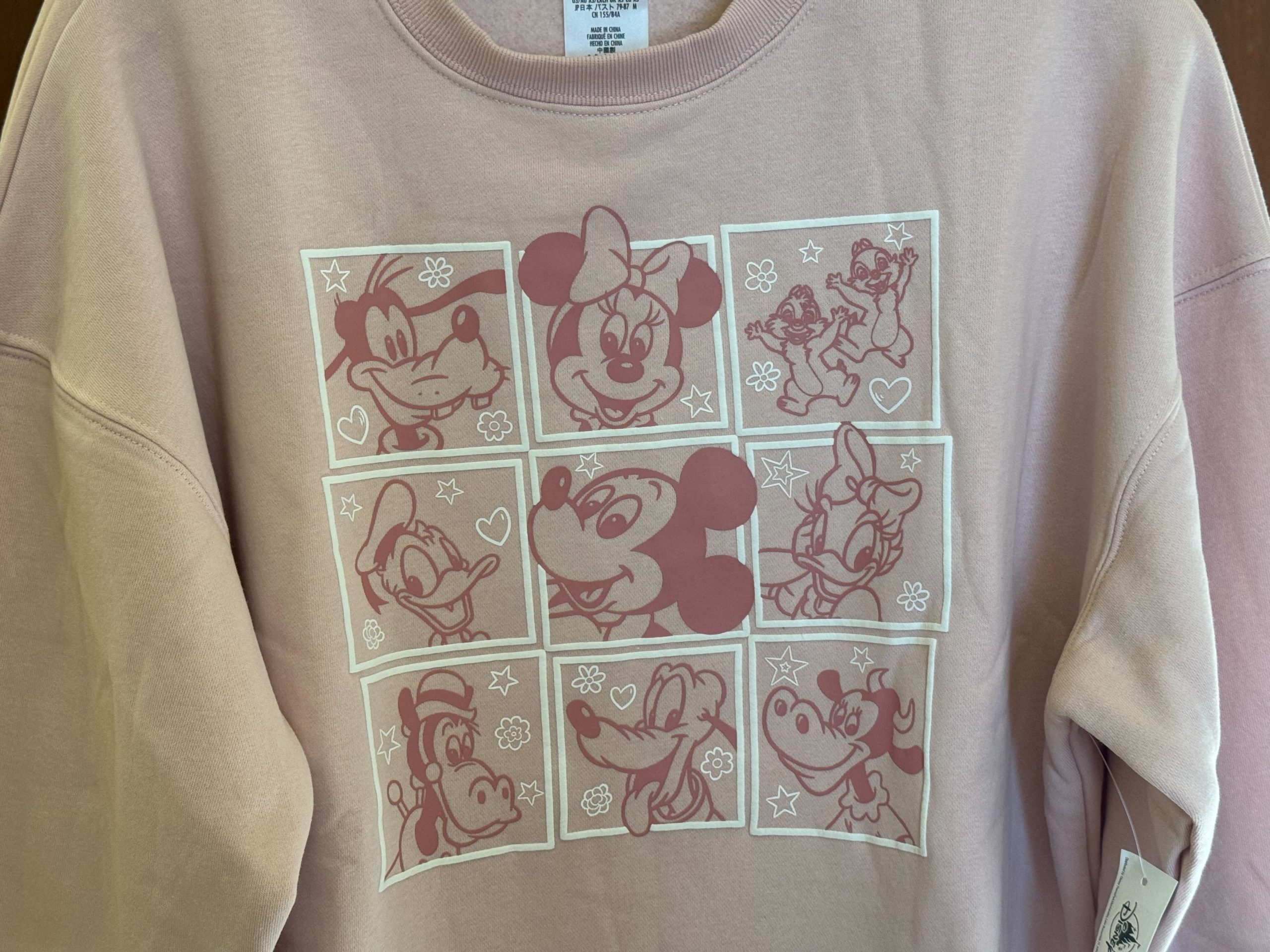 Disney Character Pink Sweatshirt