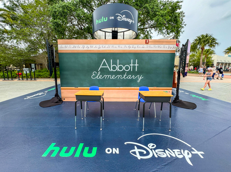 Hulu on Disney+ Photo Ops Disney Springs Futurama Golden Girls Abbott Elementary