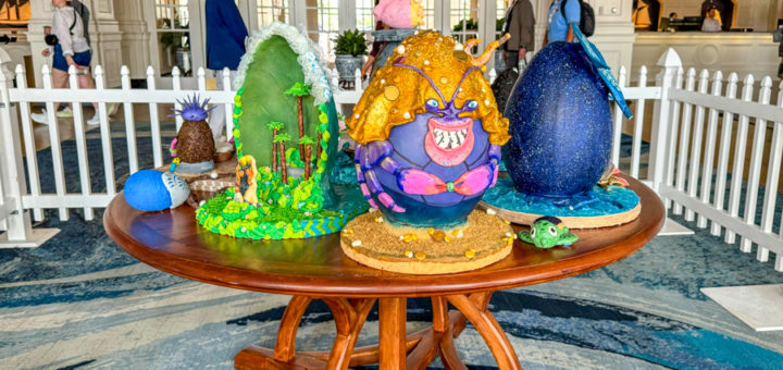 Yacht and Beach Club Resorts Easter Egg Displays 2024