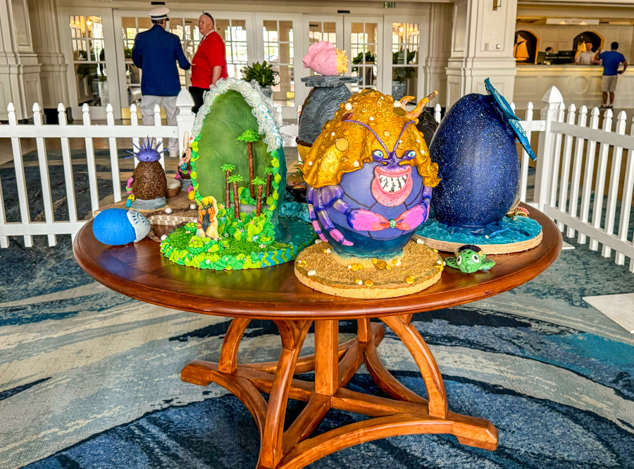 Yacht and Beach Club Resorts Easter Egg Displays 2024