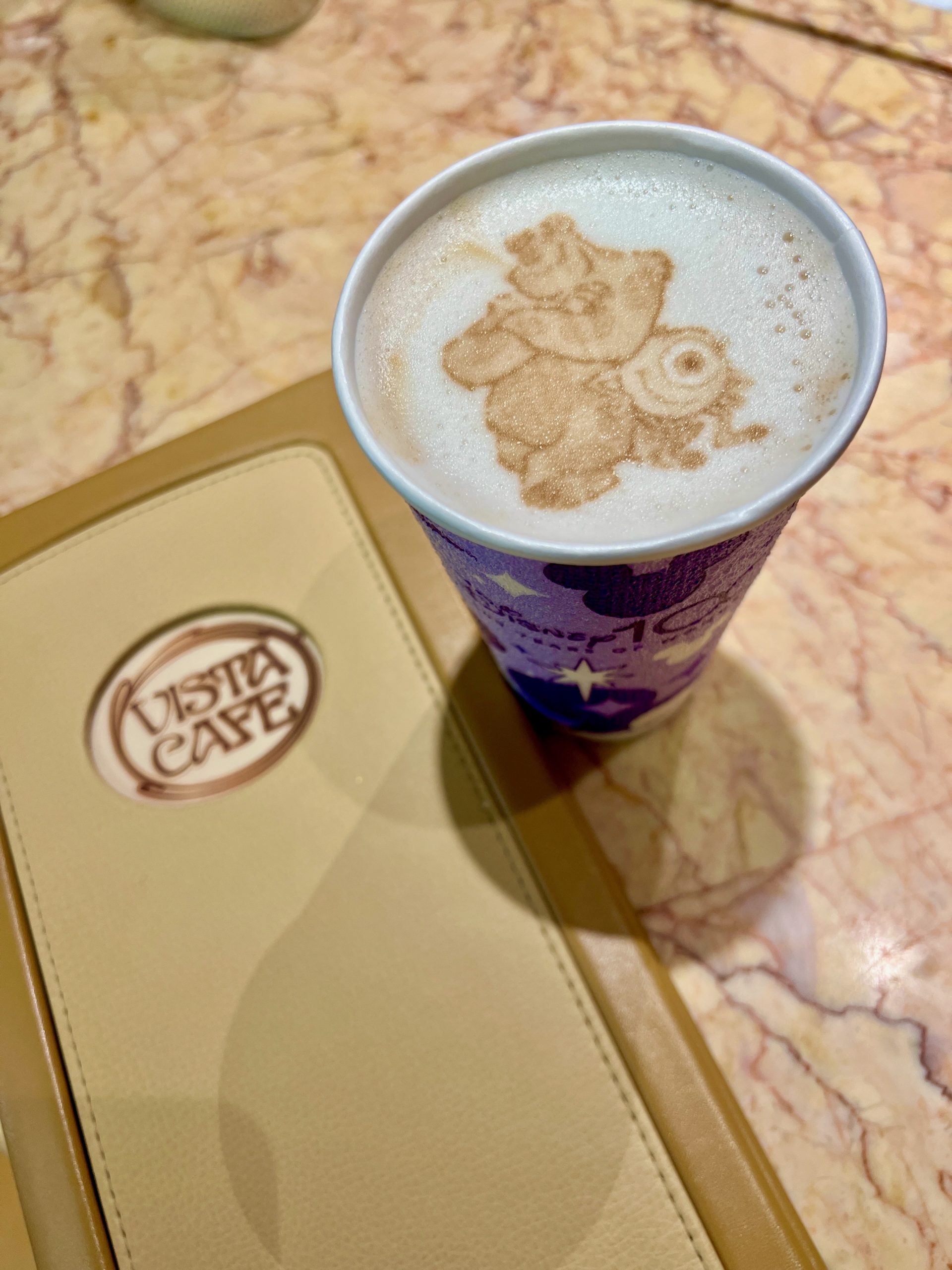 Mike and Sulley Latte Disney Fantasy Cove Cafe