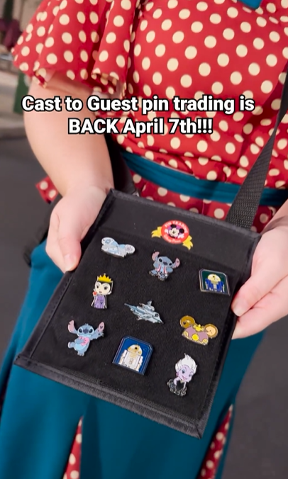 guest to cast pin trading returns to disney world april 2024