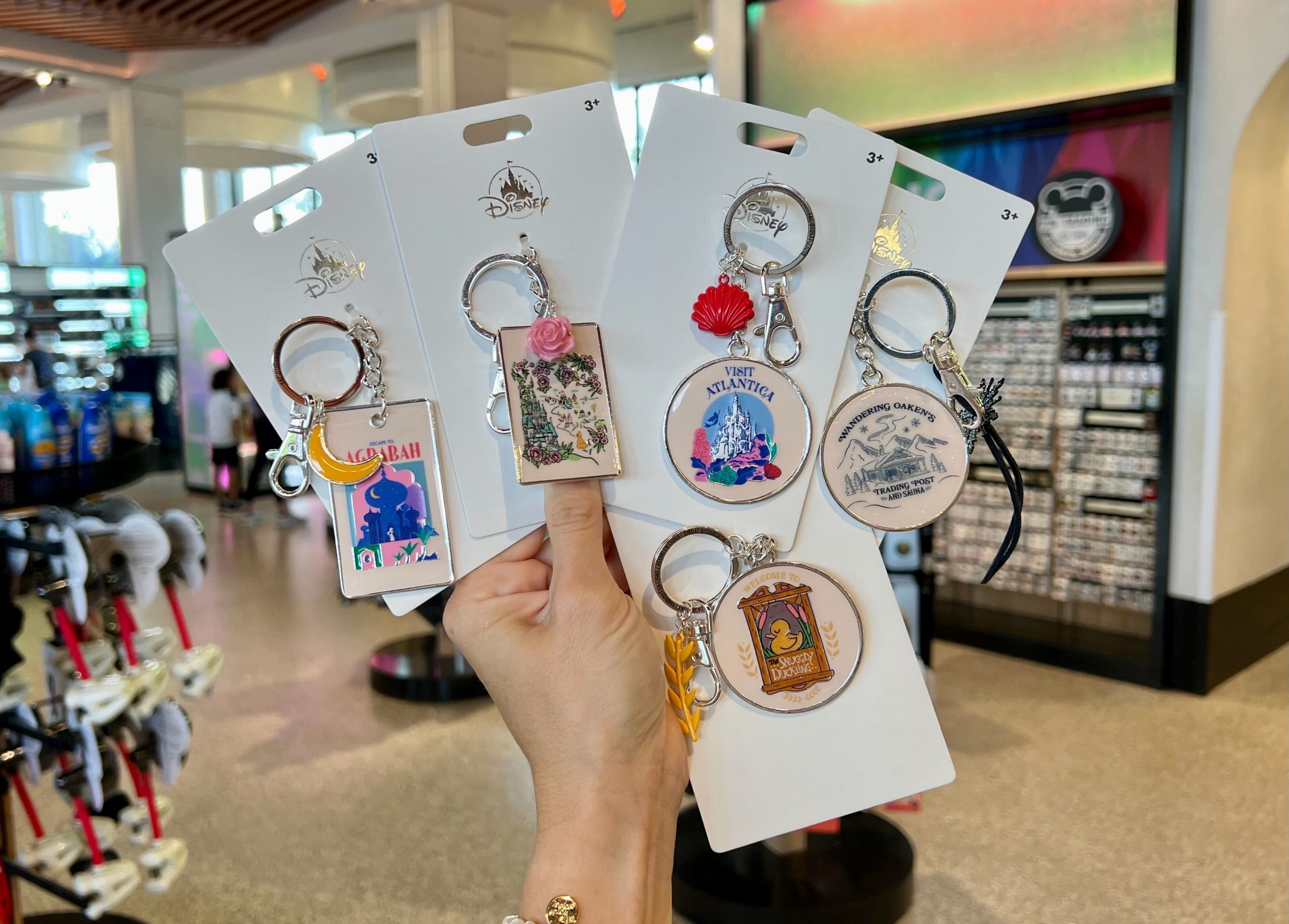 Princess City Keychains at Creations Shop in Disney Springs