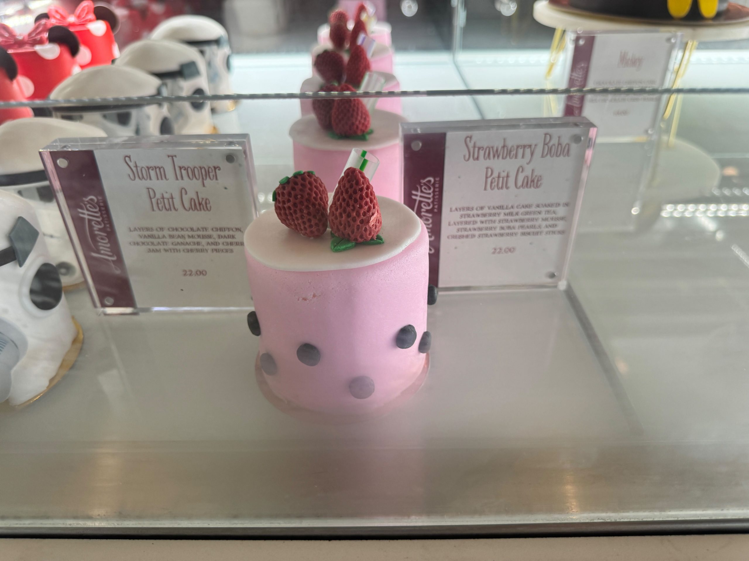 Strawberry Boba Petit Cake