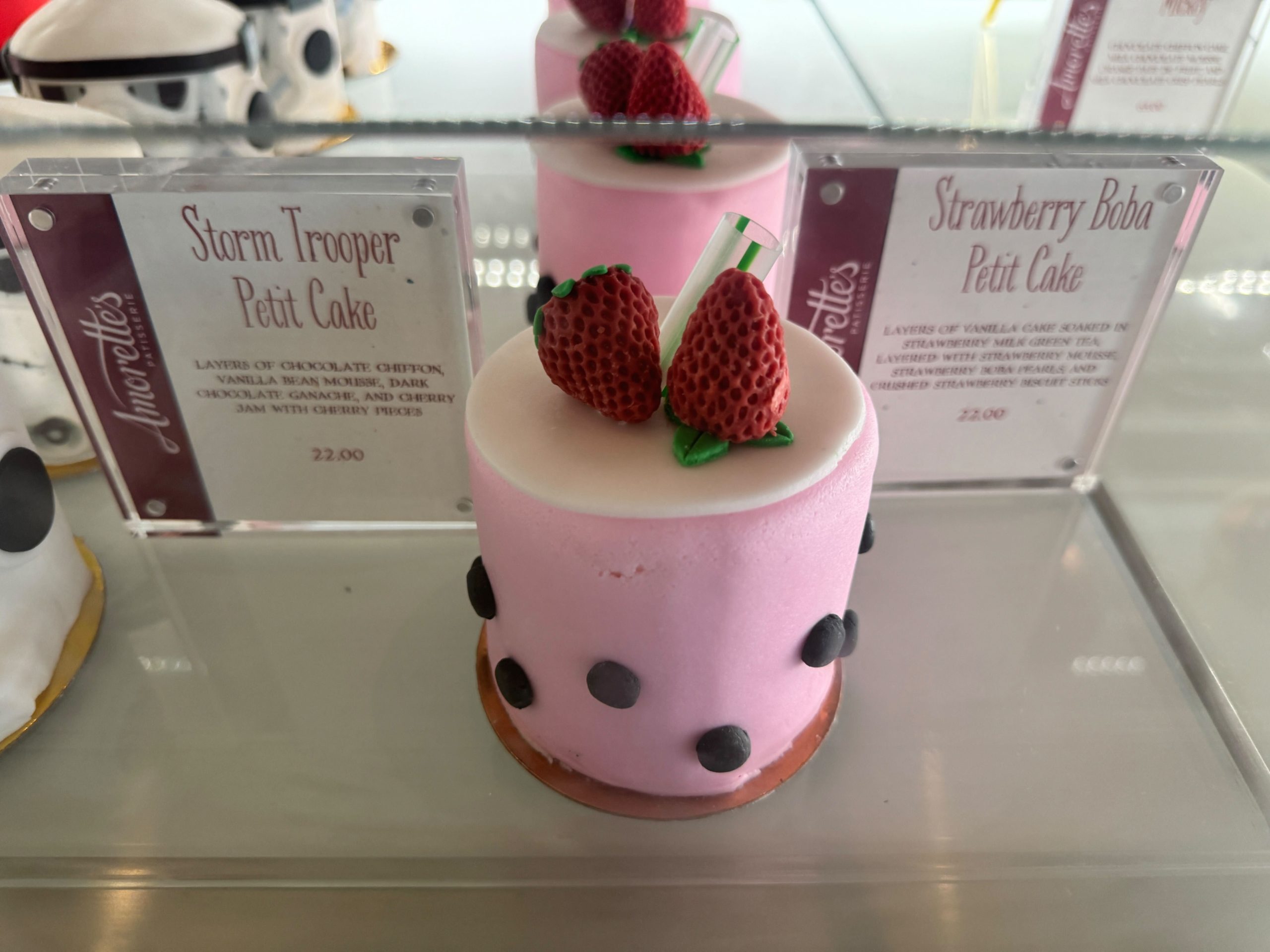 Strawberry Boba Petit Cake