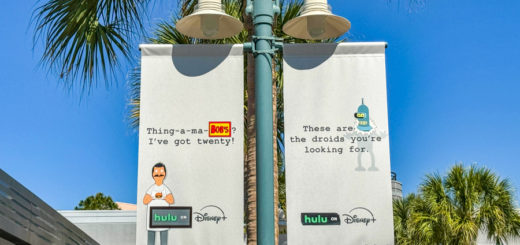 Hulu Disney+ Banners Hollywood Studios