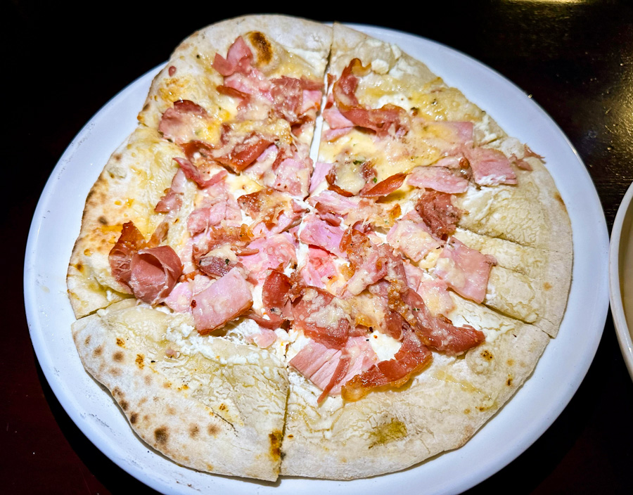 Mama Melroses New Menu Items Prosciutto and Honey Pizza