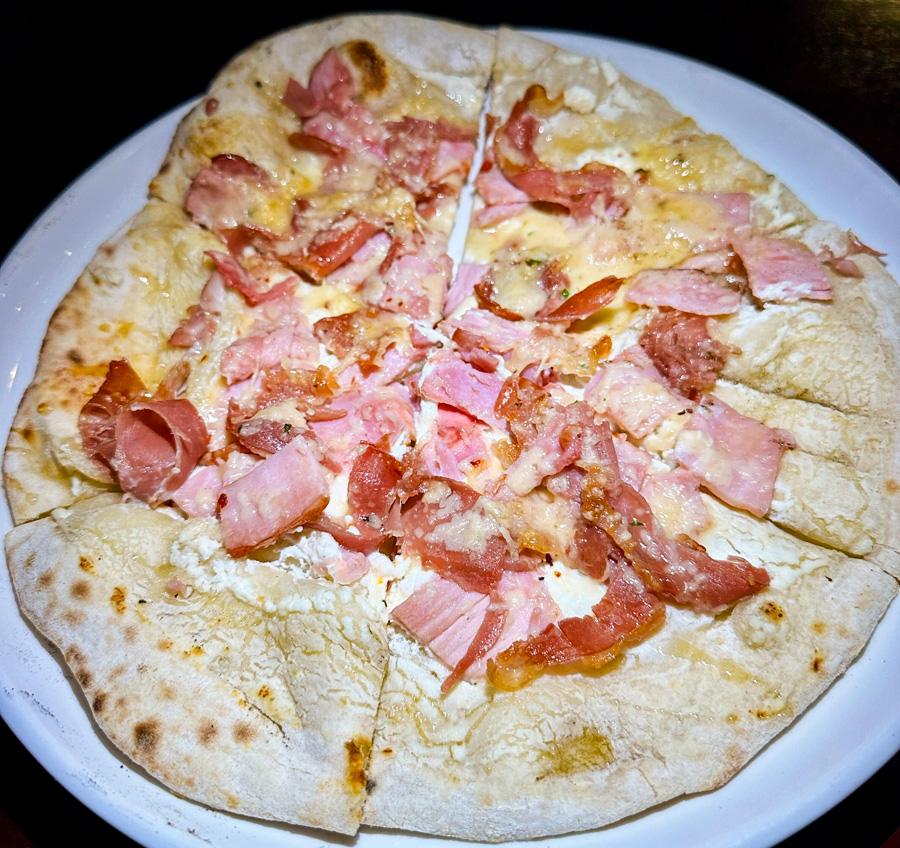 Mama Melroses New Menu Items Prosciutto and Honey Pizza