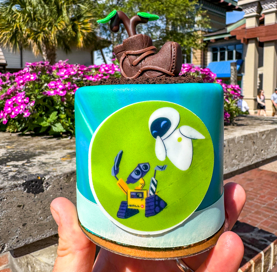 The Plant in The Boot Petit Cake Amorette’s Patisserie Earth Month Disney Springs 2024 Wall E