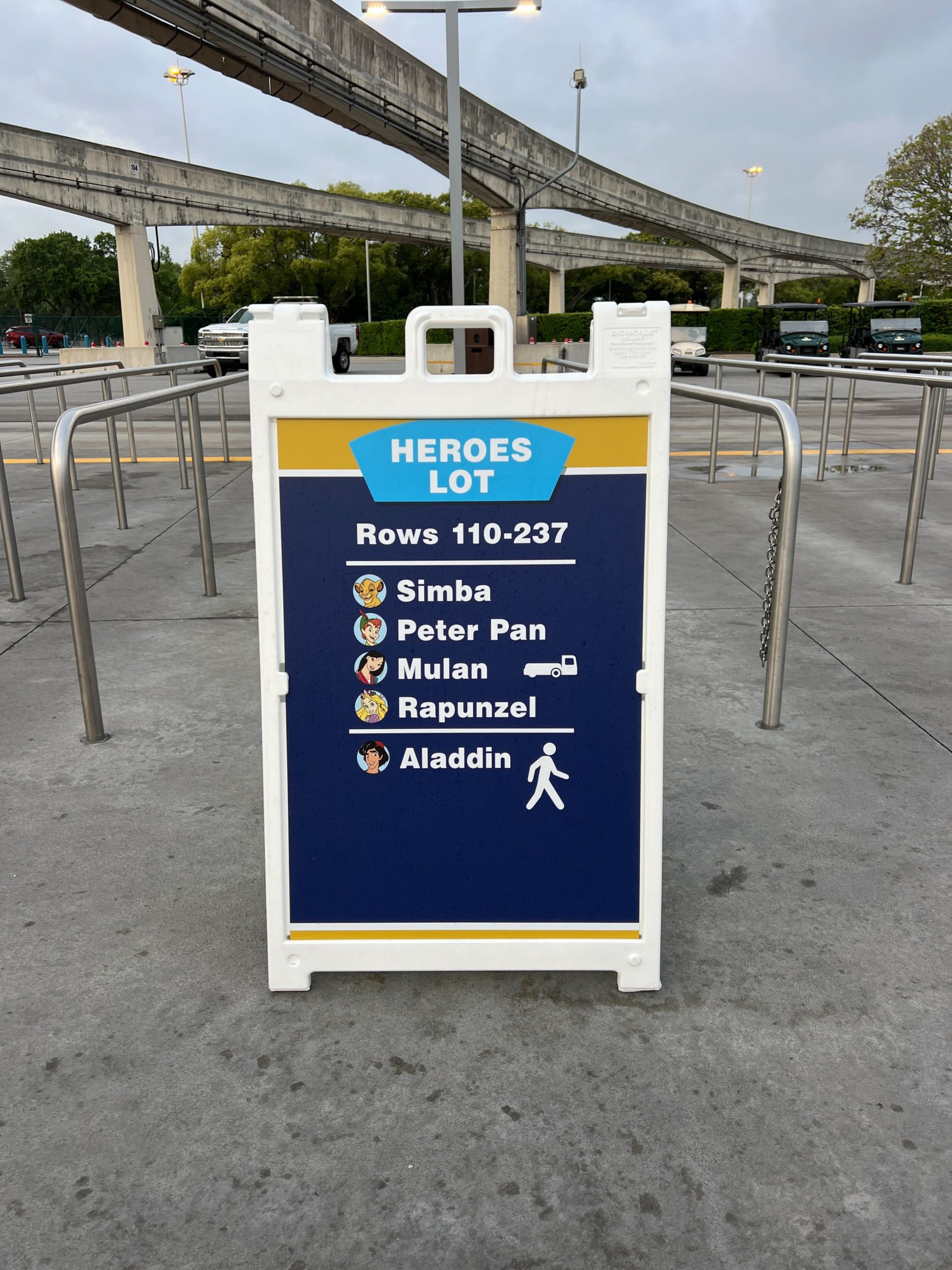 TTC parking lot signage