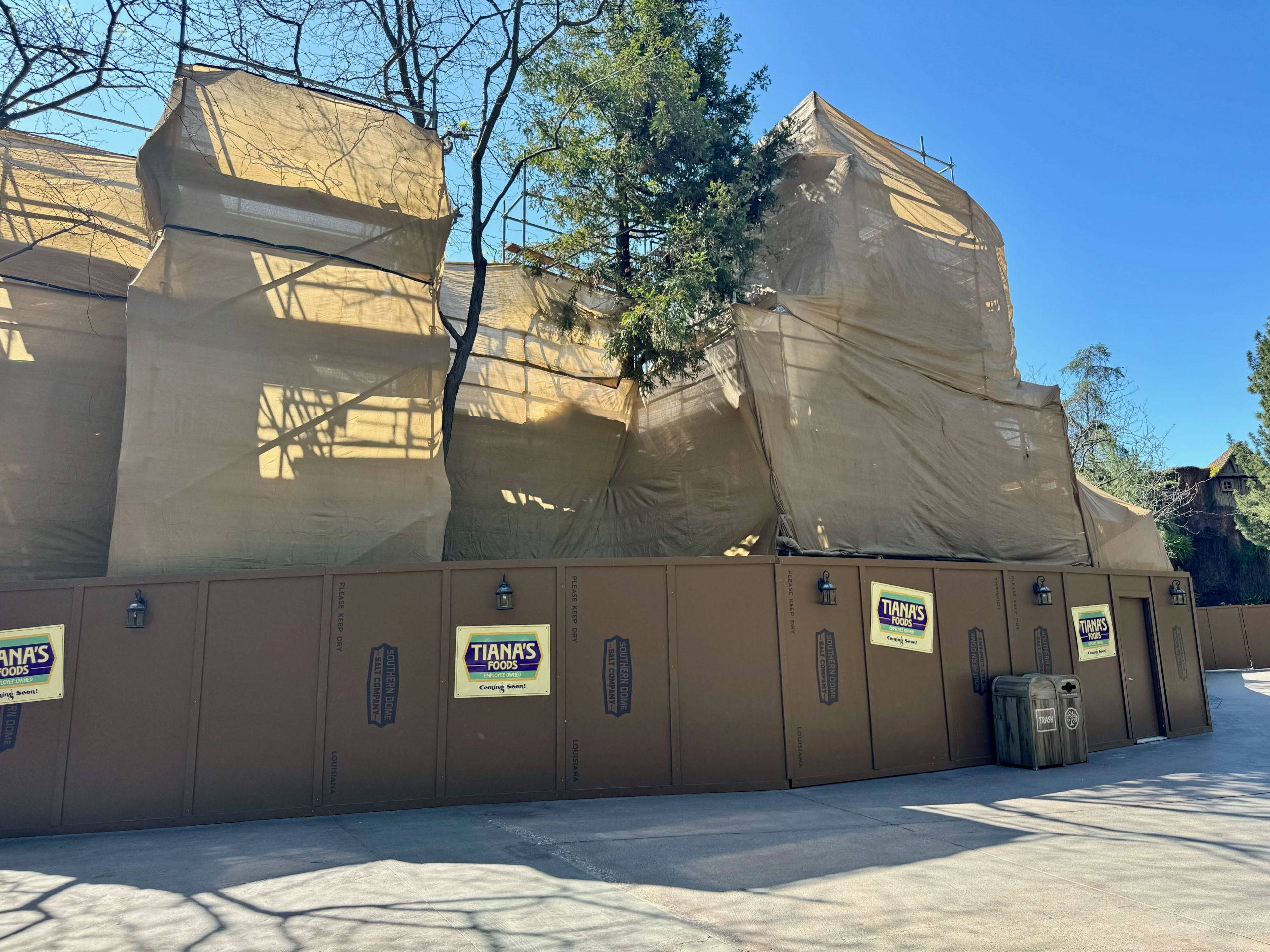 Tiana's Bayou Adventure Projects Construction in Disneyland