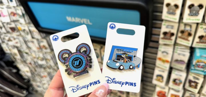 Test Track Trading Pins in EPCOT