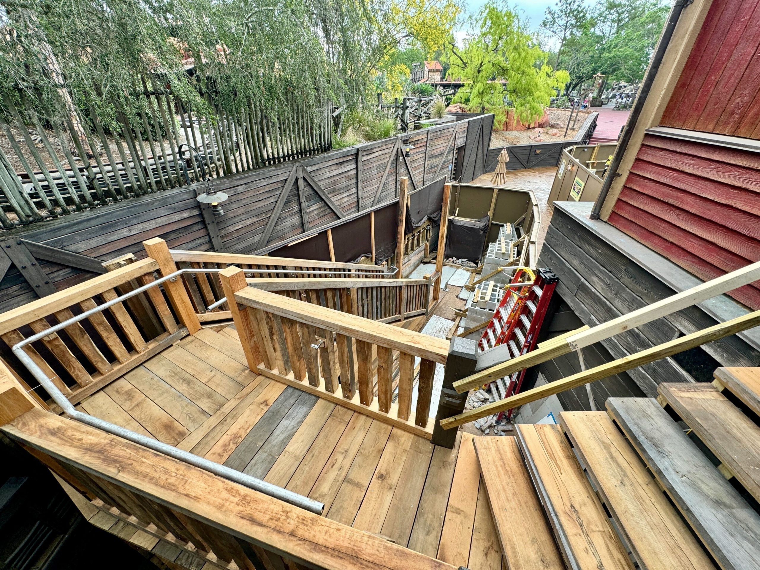 Construction at Tiana's Bayou Adventure in Magic Kingdom
