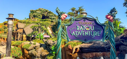 Tiana's Bayou Adventure sign