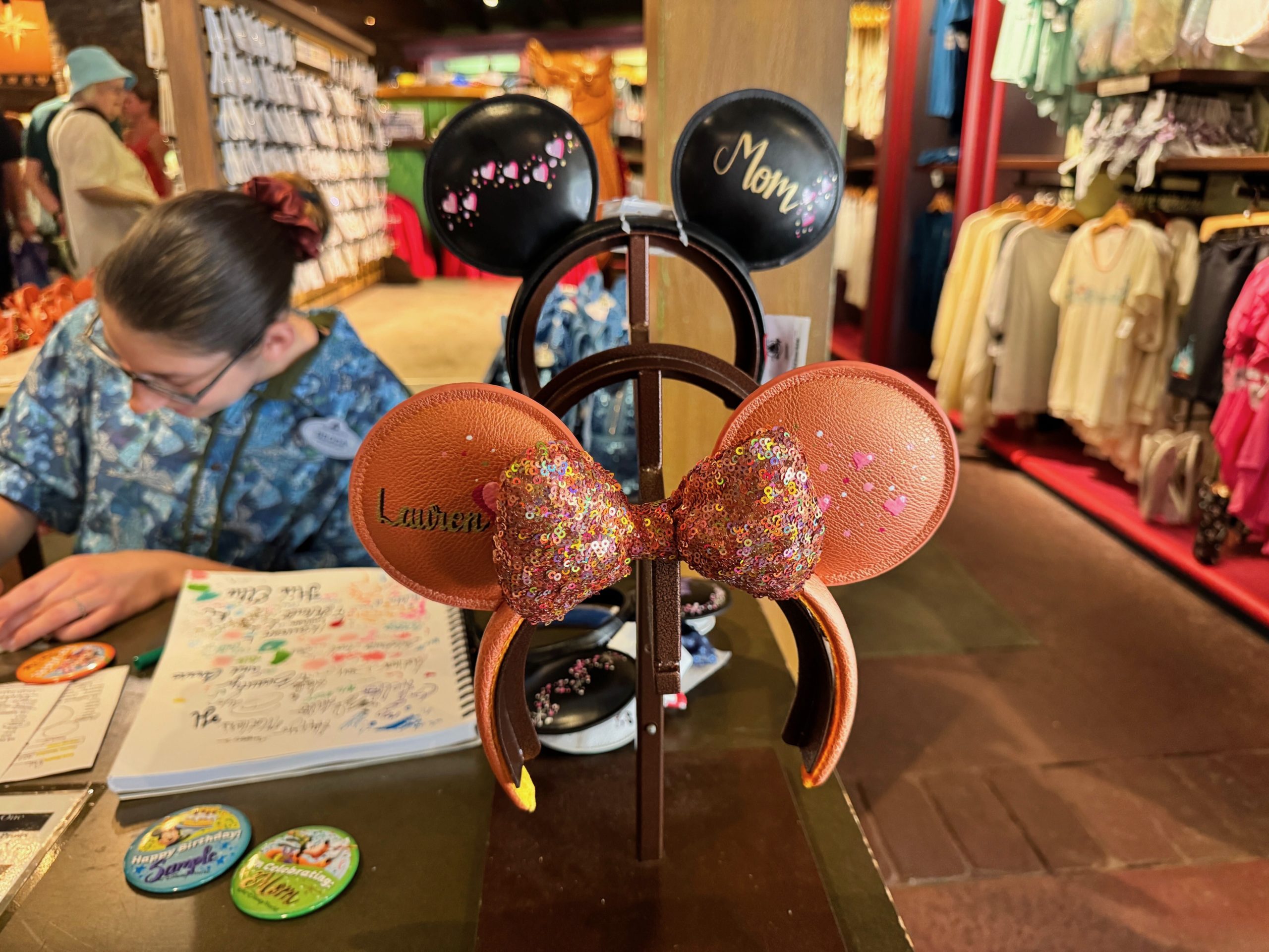 Personalized Mouse Ears at Discovery Trading Company in Disney's Animal Kingdom